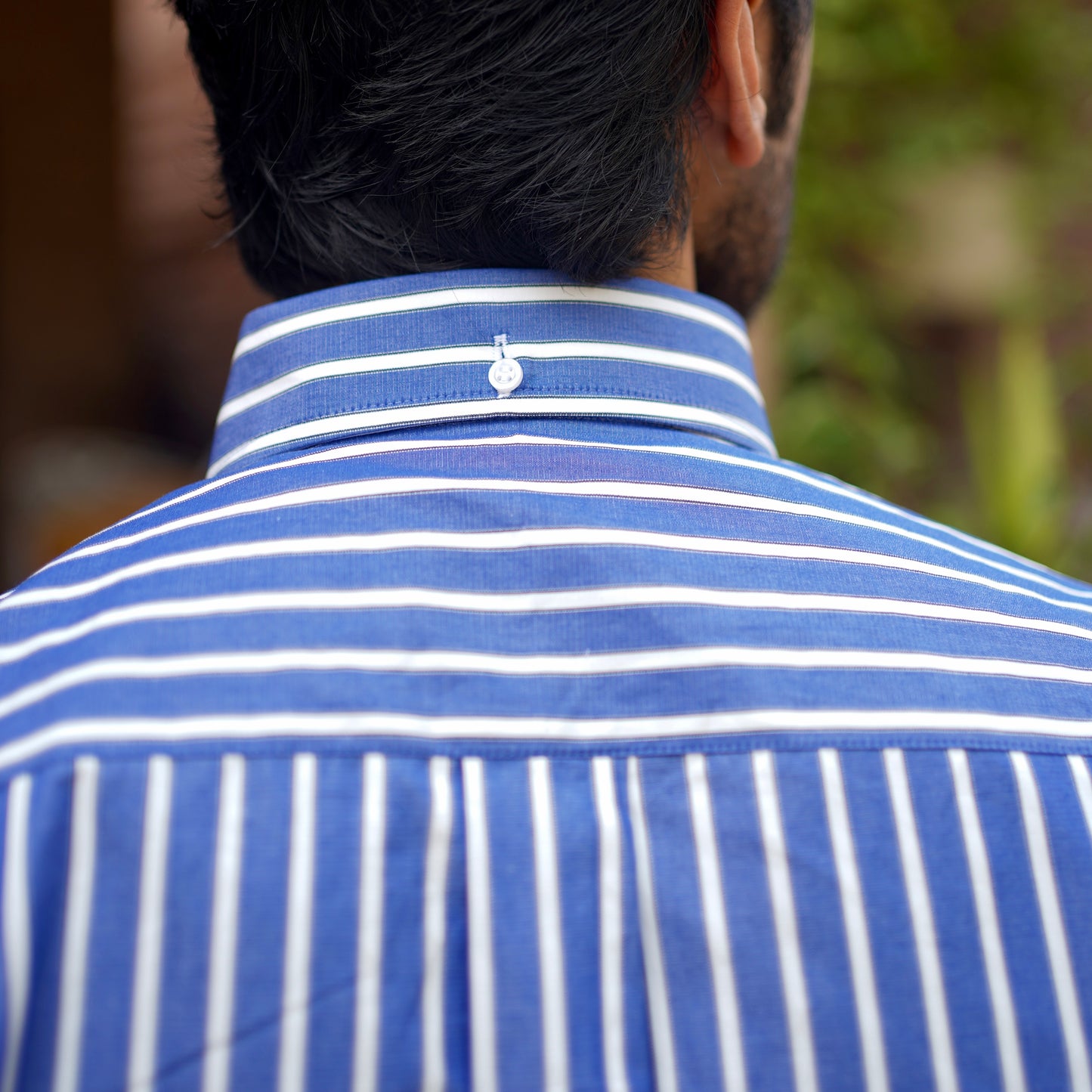 SORRENTO BLUE AND WHITE STRIPED SHIRT