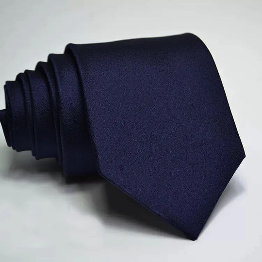 BELMONT SOLID NAVY MADDER SILK TIE