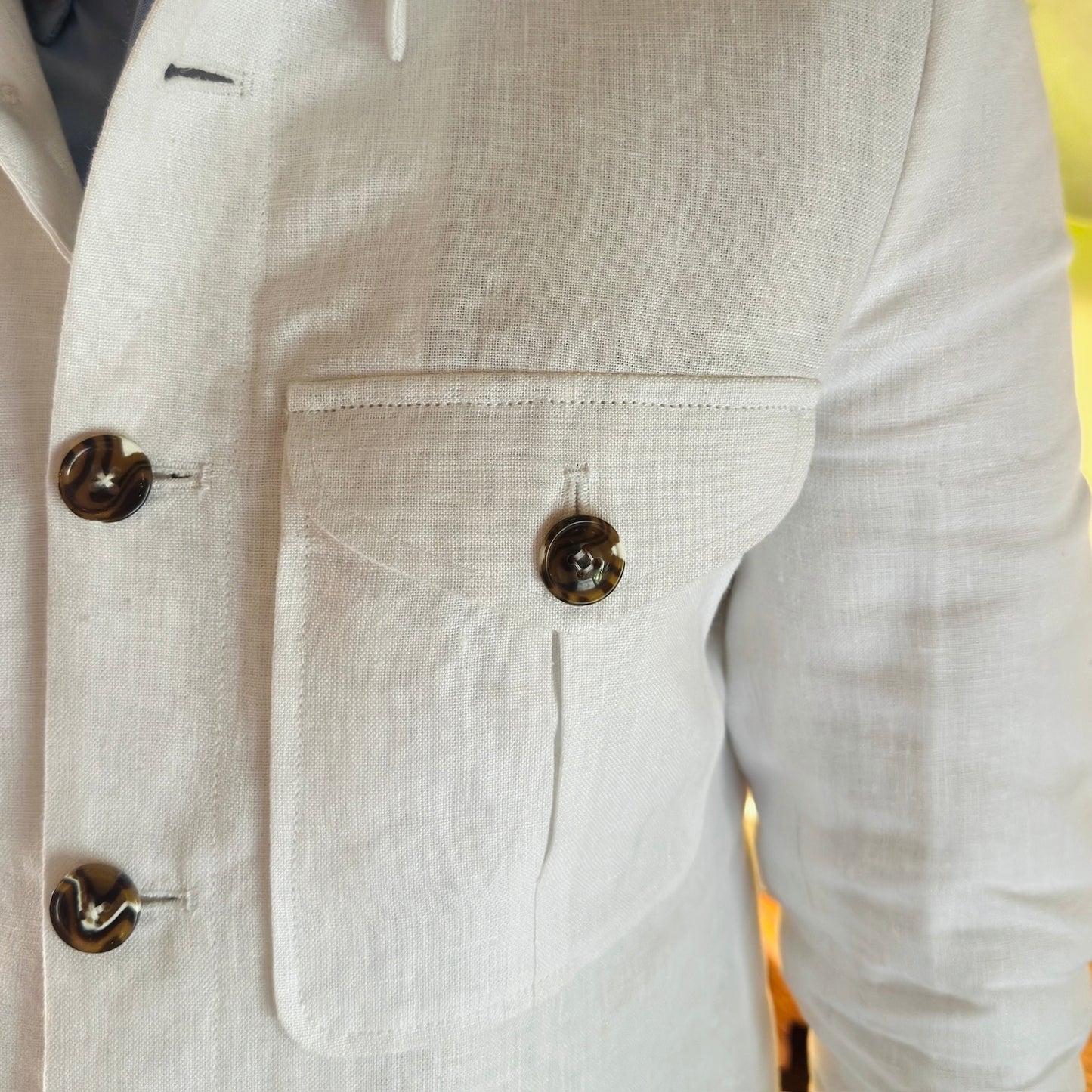 Patrimonio linen Radici safari jacket