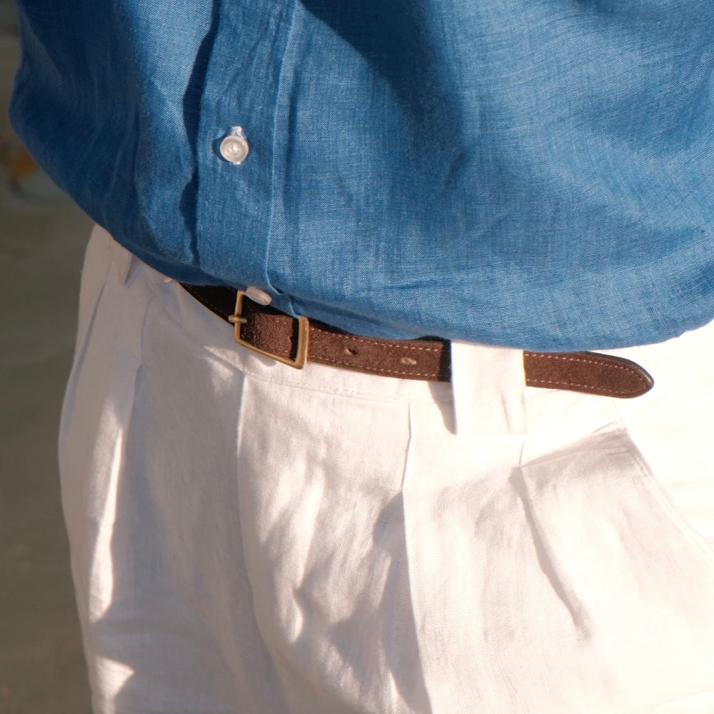 BELLUNO BROWN SUEDE  BELT