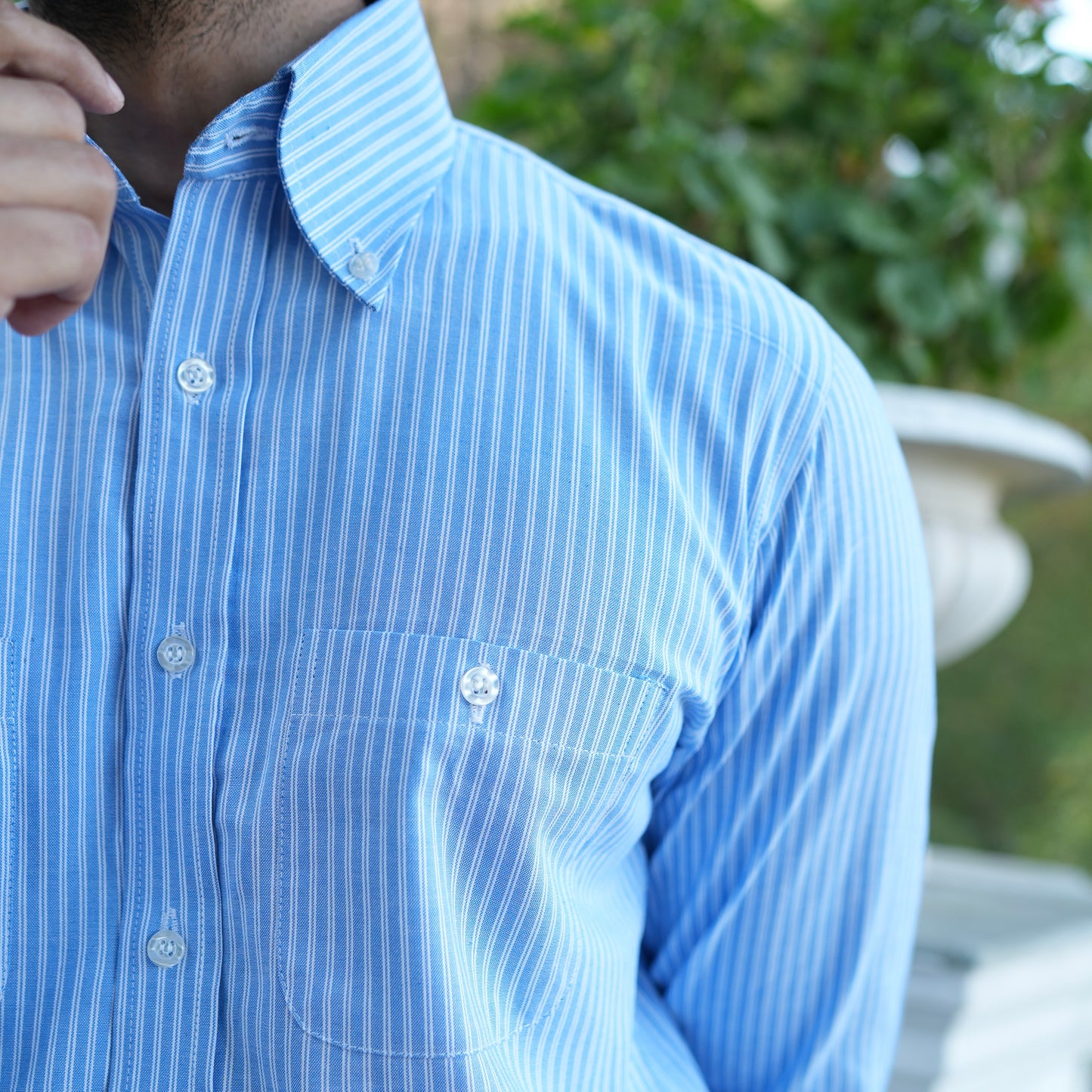 FERDINANDO BLUE STRIPED SHIRT