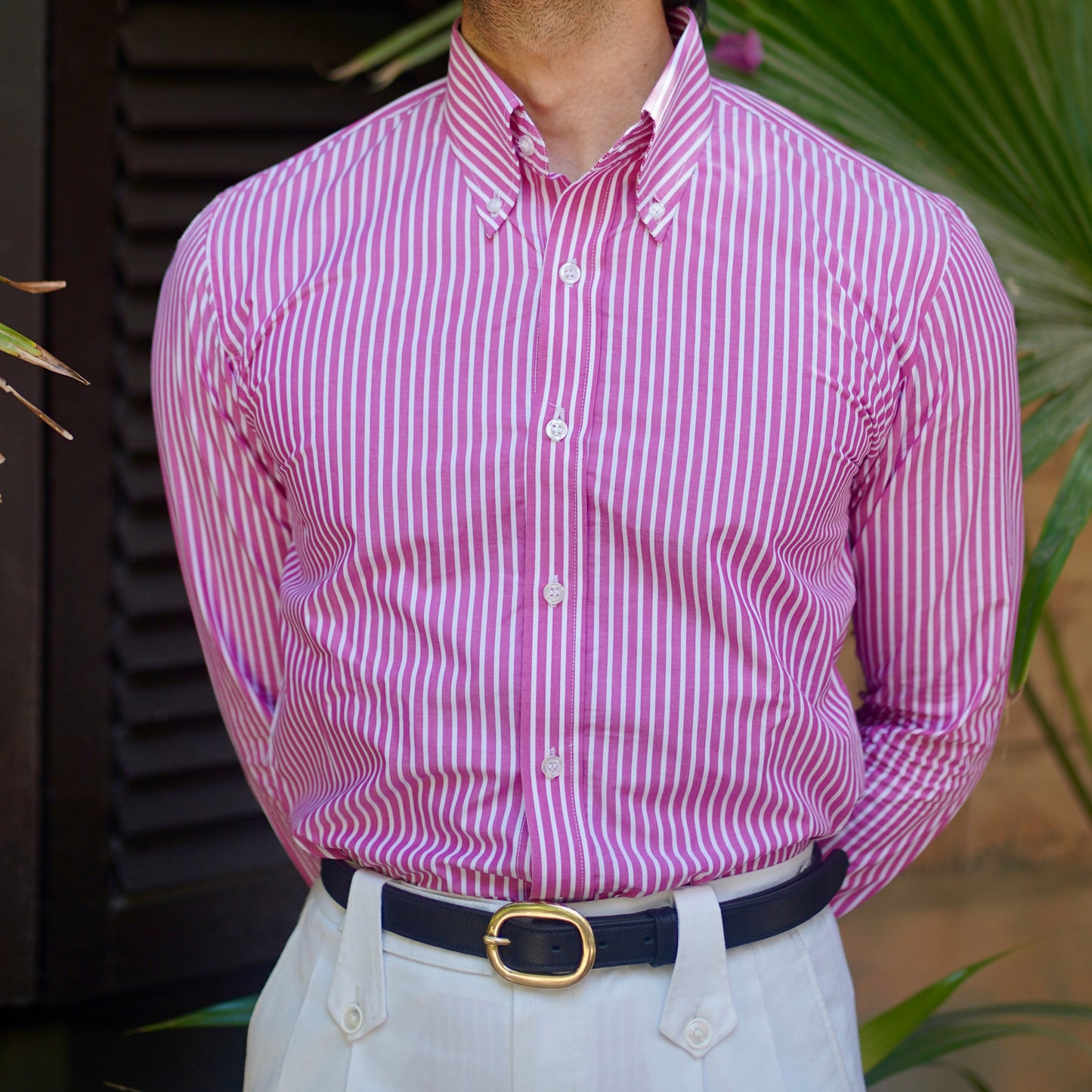 CAMPANIA COLORE  ROSA STRIPED SHIRT