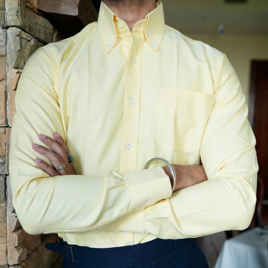 GIALLO CHIARO PASTELLO BUTTON DOWN SHIRT