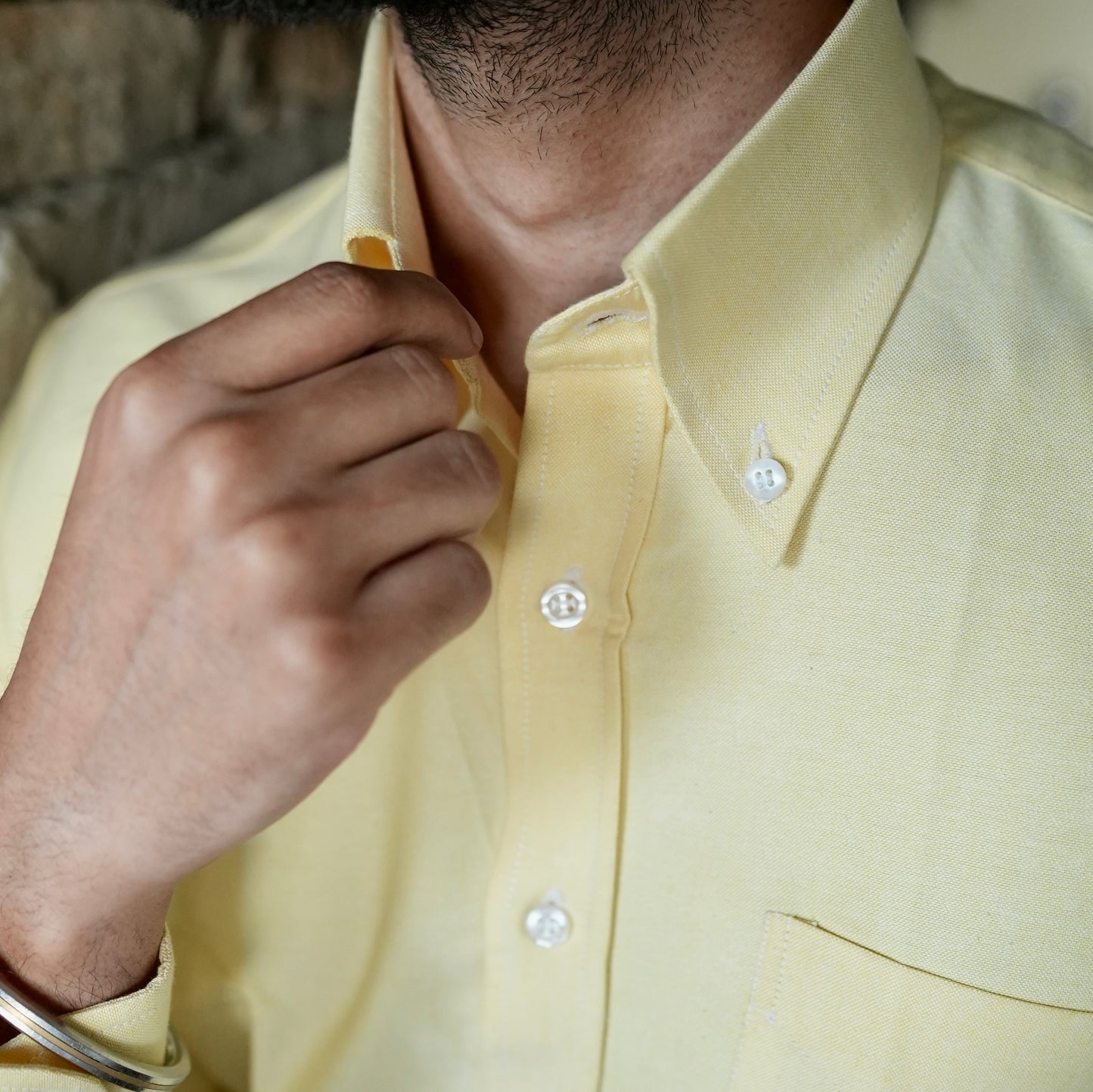 GIALLO CHIARO PASTELLO BUTTON DOWN SHIRT