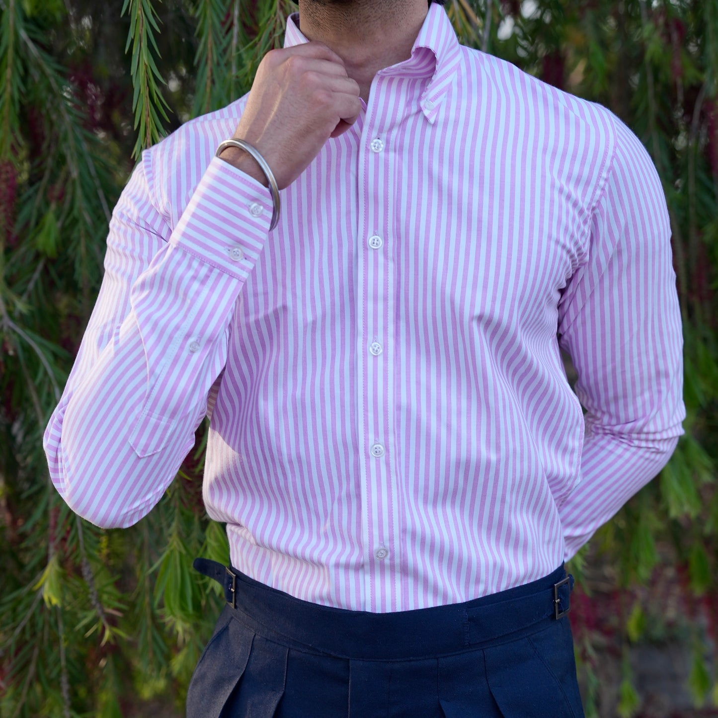 Vernazza Pink Striped shirt