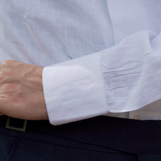 CAPRI WHITE LINEN SHIRT