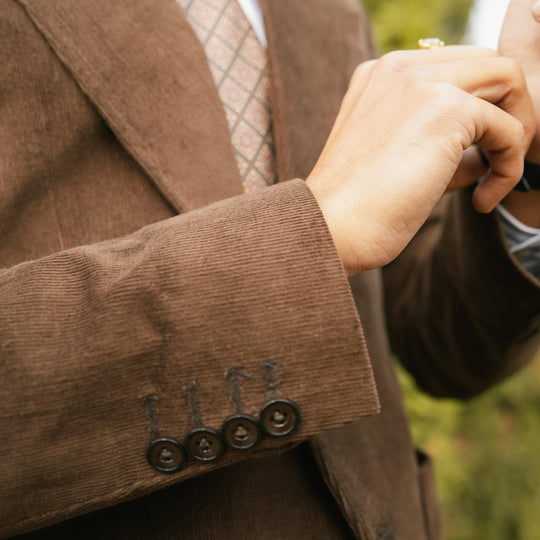 MOCHA CORDUROY BLAZER