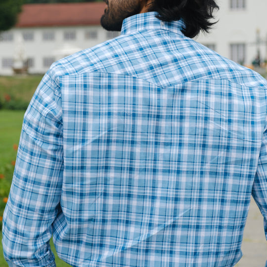 FIESOLE CHECKRED DOUBLE POCKET SHIRT