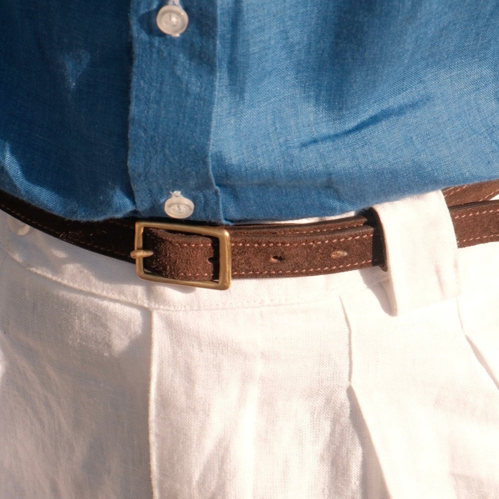 BELLUNO BROWN SUEDE  BELT