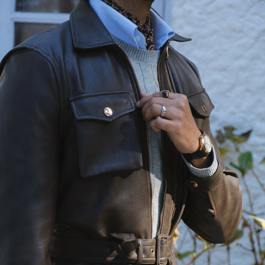 TUSCAN HERITAGE TWIN TRACK LEATHER JACKET