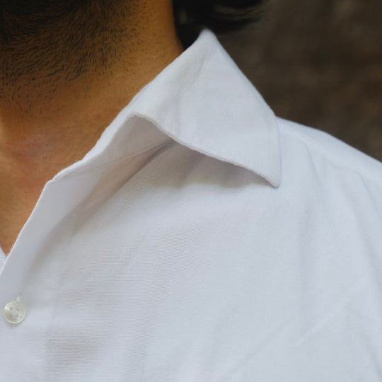 CASTELLANO WHITE CUTAWAY COLLAR SHIRT