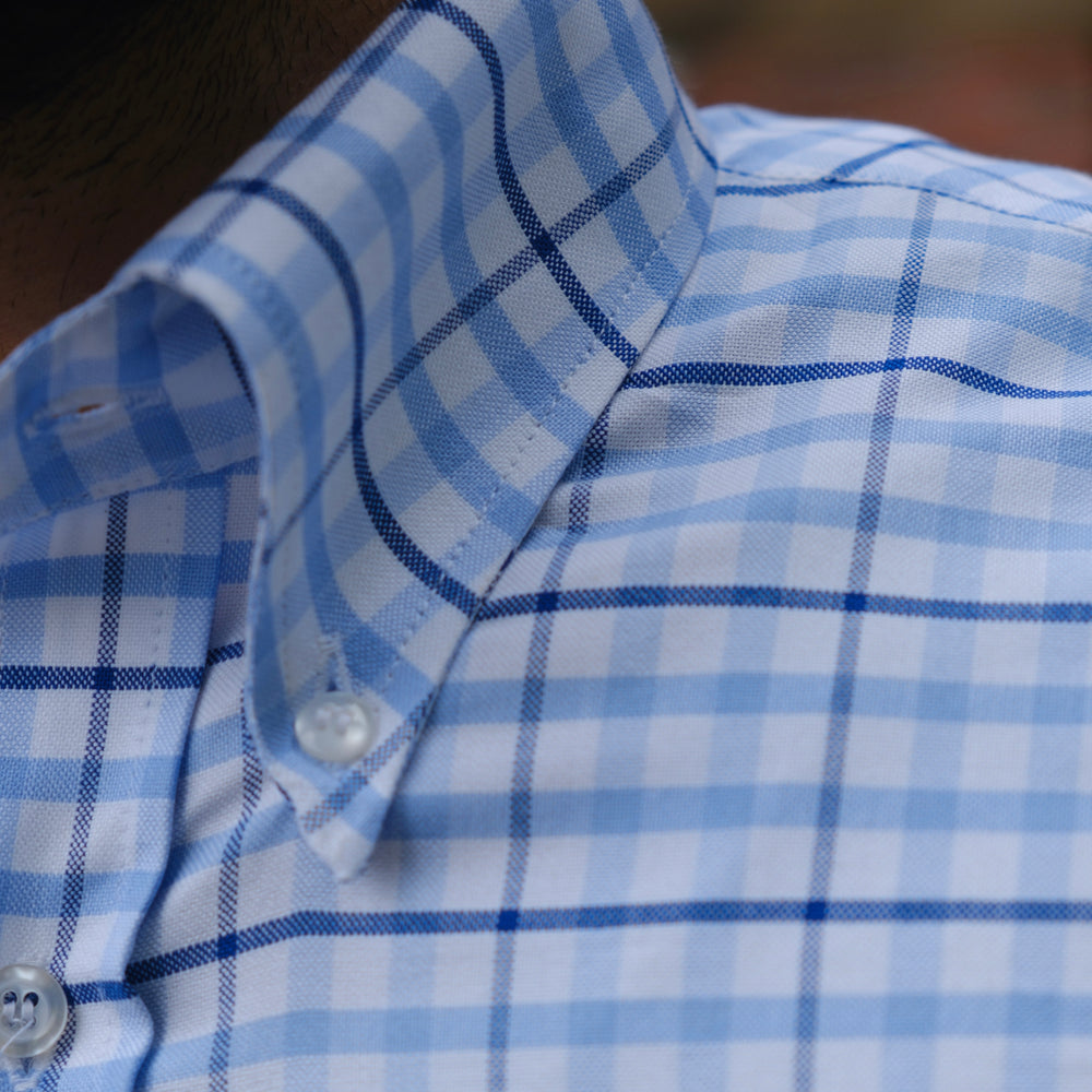 SCASSO WINDOWPANE CHECKERED SHIRT