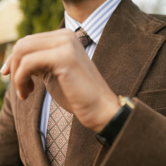 MOCHA CORDUROY BLAZER