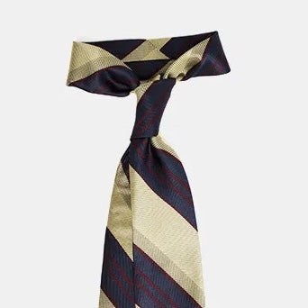 VENETO BLOCK STRIPE MADDER SILK TIE