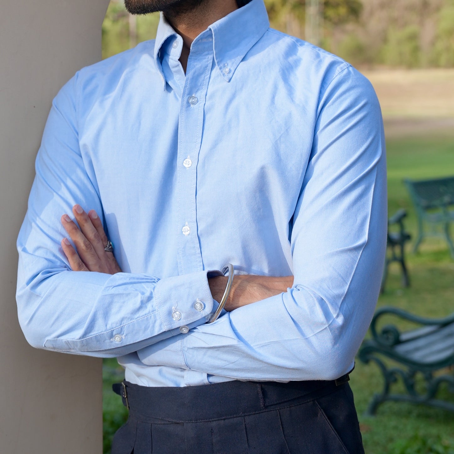 Brera sky blue oxford shirt