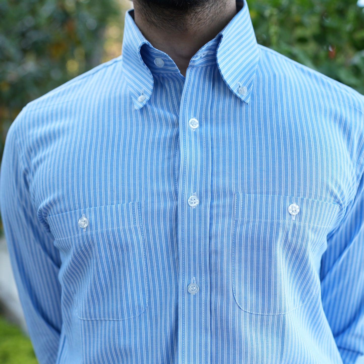 FERDINANDO BLUE STRIPED SHIRT