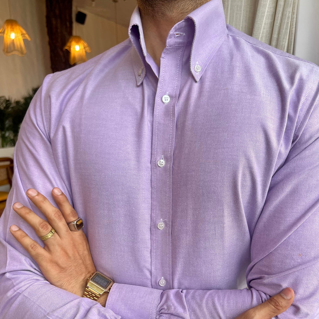 Brera Lavender oxford shirt