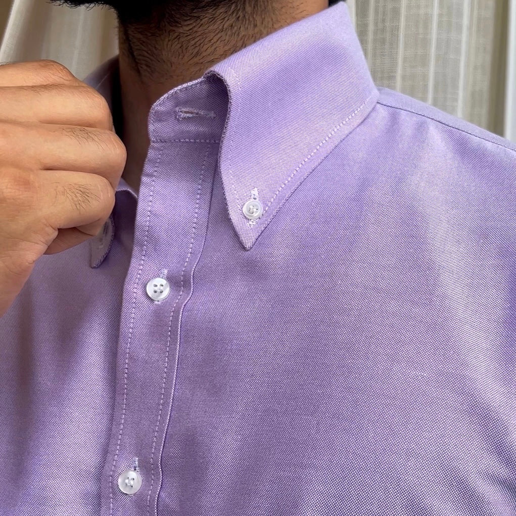 Brera Lavender oxford shirt